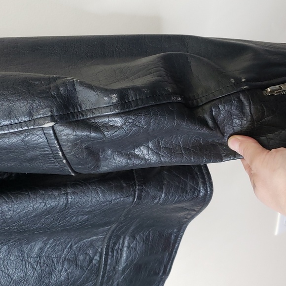 WILSONS LEATHER HEAVY WEIGHT MOTORCYCLE BLACK JACKET BIKER MEN SIZE XXL - Picture 5 of 10